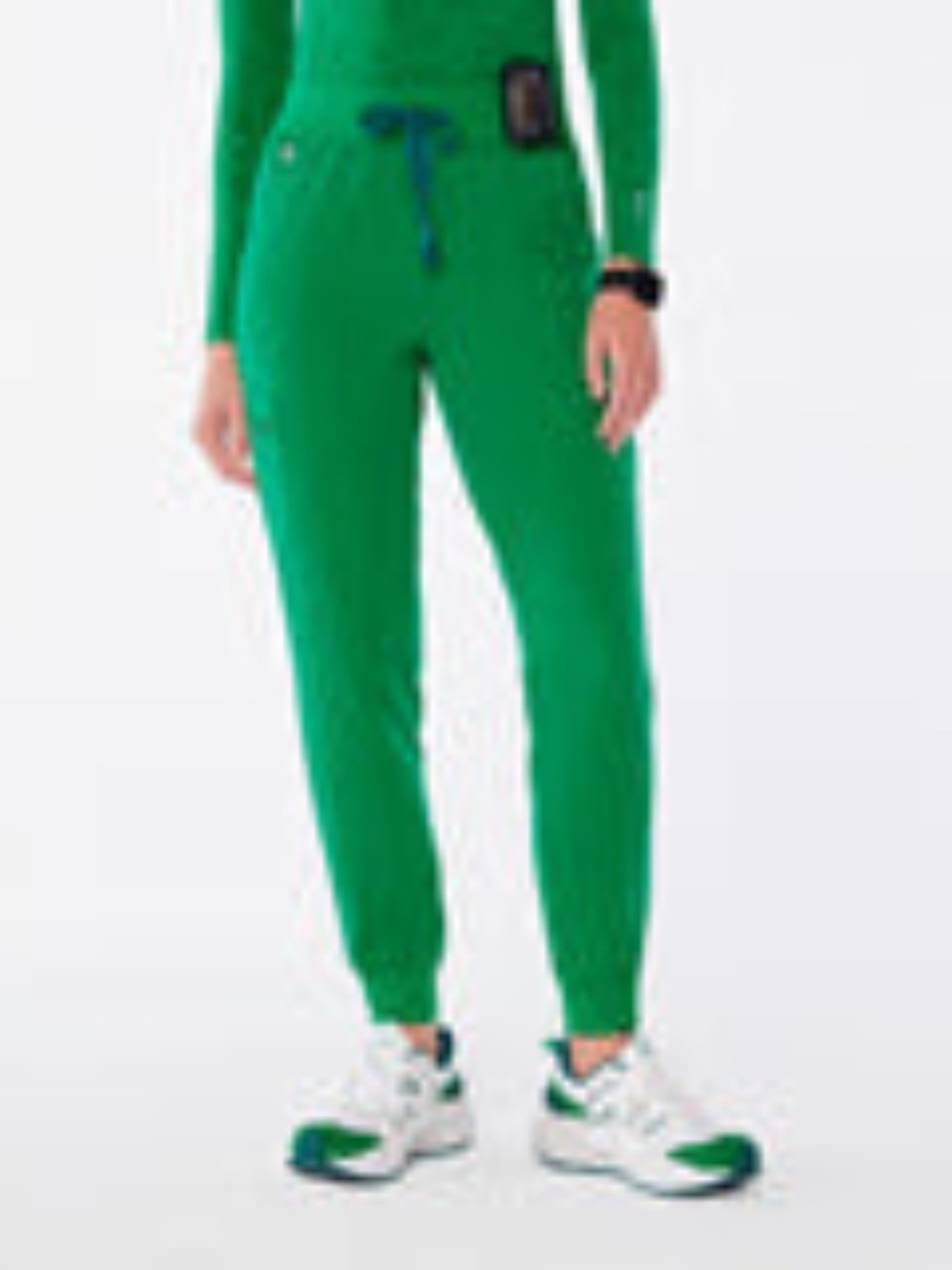 FIGS Zamora High-rise Scrub Pants - Evergreen  - MR